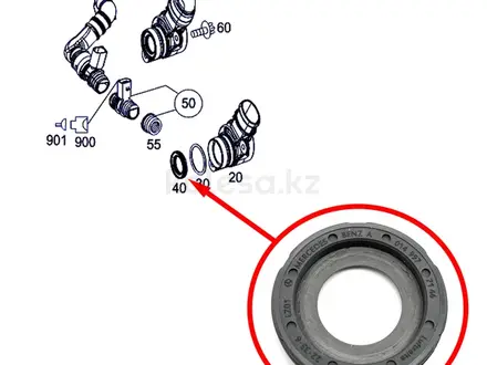 Сальник КВКГ Mercedes-Benz OM642 A0149977146 за 10 000 тг. в Алматы