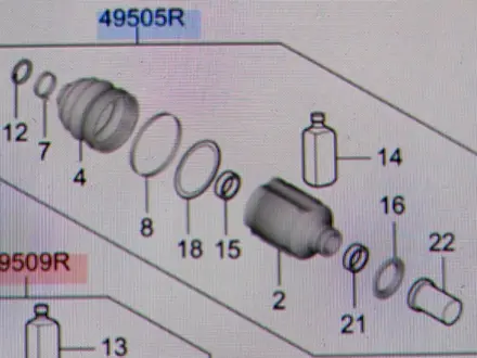 Шрус внутр. В сборе, праваяүшін90 000 тг. в Астана – фото 2