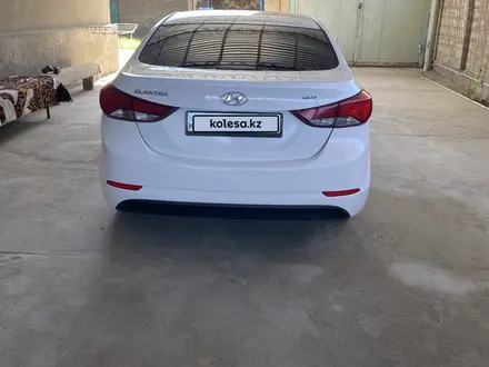 Hyundai Elantra 2015 года за 6 100 000 тг. в Тараз – фото 6