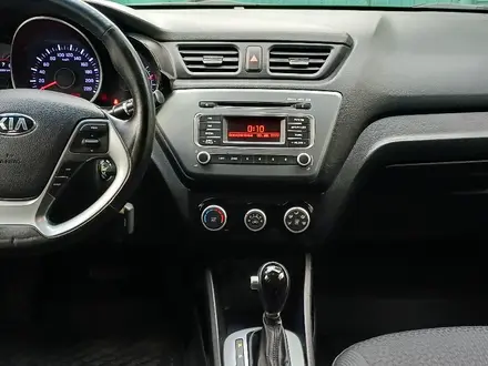Kia Rio 2016 года за 5 800 000 тг. в Костанай – фото 15