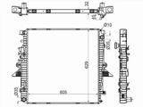 Радиатор охлаждения двигателя за 51 300 тг. в Караганда
