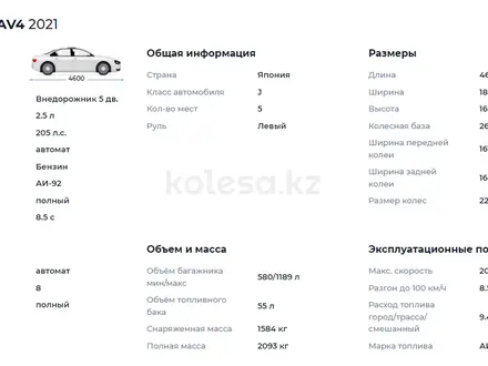 Toyota RAV4 2021 года за 15 490 000 тг. в Усть-Каменогорск – фото 10