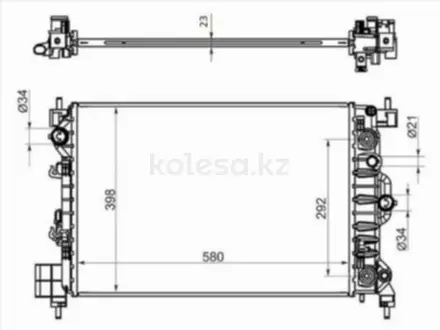 Радиатор Двигателя за 21 900 тг. в Астана