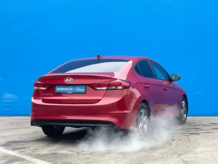 Hyundai Elantra 2018 года за 7 490 000 тг. в Алматы – фото 3