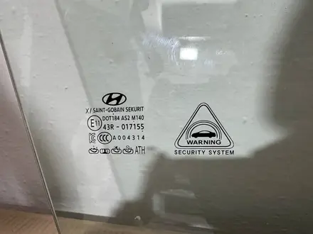 Стекло двери передний Hyundai NEW ORIGINAL за 180 000 тг. в Алматы – фото 7