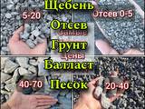 Доставка щебень отсев песок грунт балласт камаз шахман в Актобе