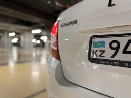 ВАЗ (Lada) Granta 2190 2019 года за 3 100 000 тг. в Астана – фото 11
