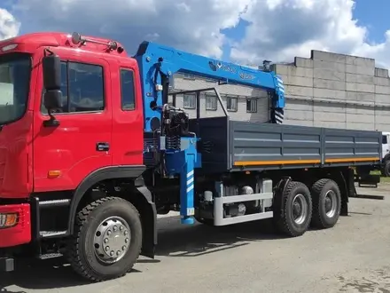 JAC  Автомобиль бортовой с КМУ 6, 3 т. На N350 6x4 2026 года за 57 700 000 тг. в Атырау – фото 3