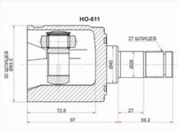 Шрус внутренний правый за 13 250 тг. в Астана