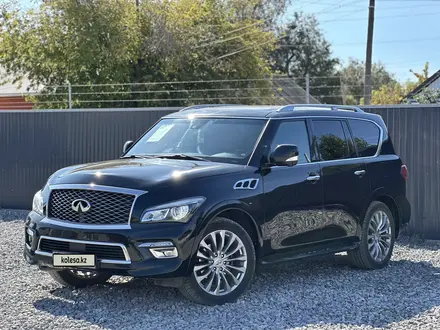 Infiniti QX80 2014 года за 15 300 000 тг. в Алматы – фото 3