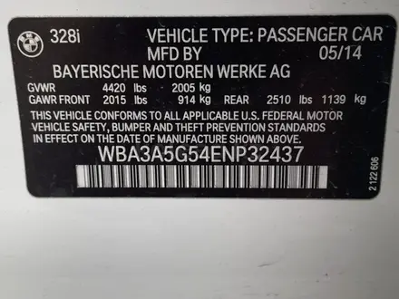 BMW 328 2014 года за 10 000 000 тг. в Шымкент – фото 10