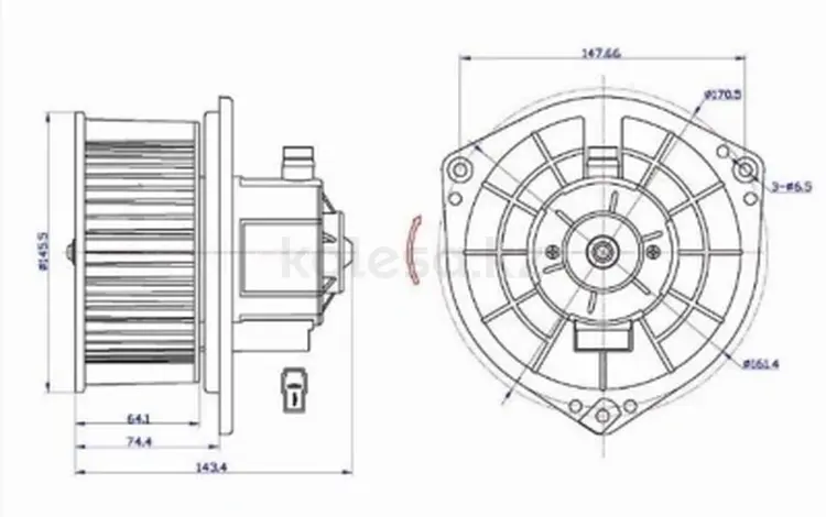 Моторчик печки. Мотор отопителя салона (Левый руль) за 14 650 тг. в Кокшетау