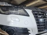 Бампер передний на Audi A7 оригинал в сборе парктроники решётки в бампер п за 220 000 тг. в Алматы – фото 2