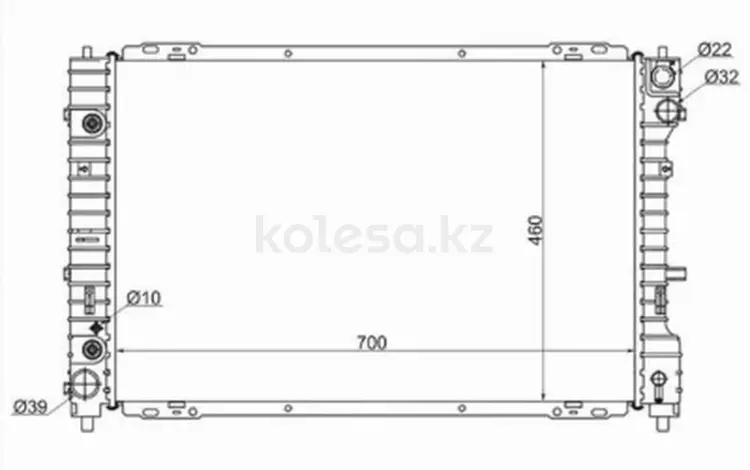 Радиатор охлаждения двигателяүшін7 800 тг. в Караганда