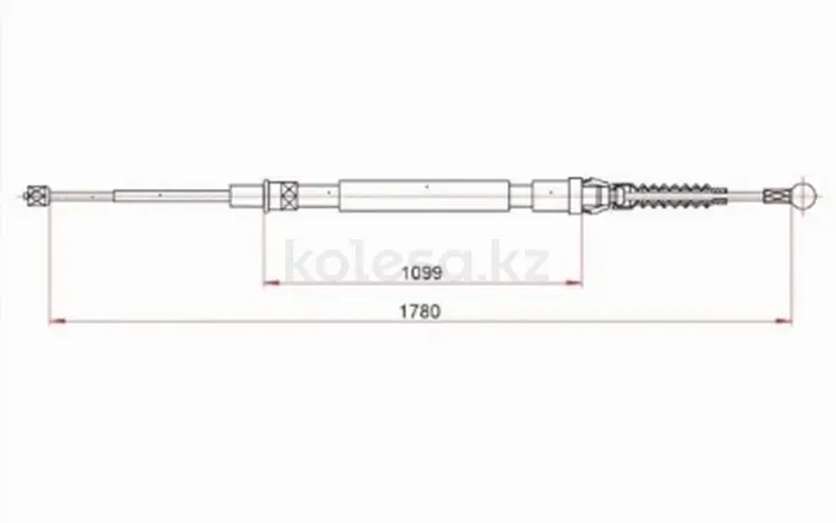 Трос ручного тормоза Левый за 5 400 тг. в Павлодар