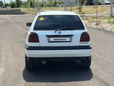 Volkswagen Golf 1993 года за 1 200 000 тг. в Тараз – фото 4