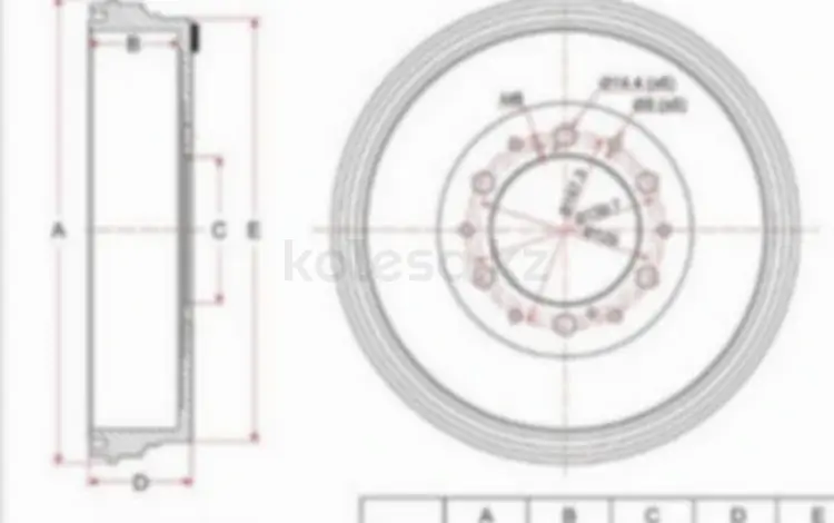 Барабан тормозной зад за 22 400 тг. в Павлодар