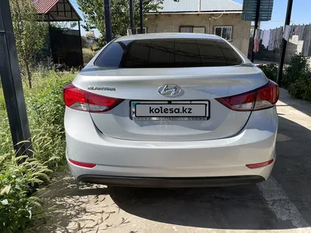 Hyundai Elantra 2014 года за 6 500 000 тг. в Шымкент – фото 3