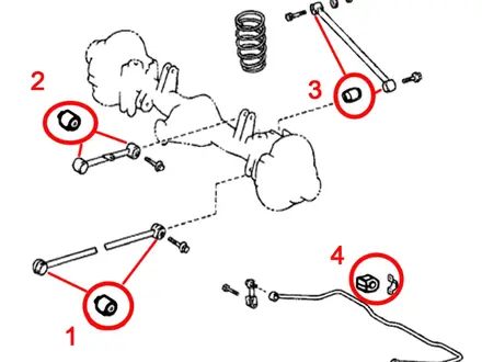 Сайлентблоки Ленд Крузер 80 за 2 500 тг. в Петропавловск – фото 9