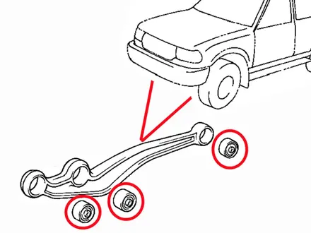 Сайлентблоки Ленд Крузер 80 за 2 500 тг. в Петропавловск – фото 4