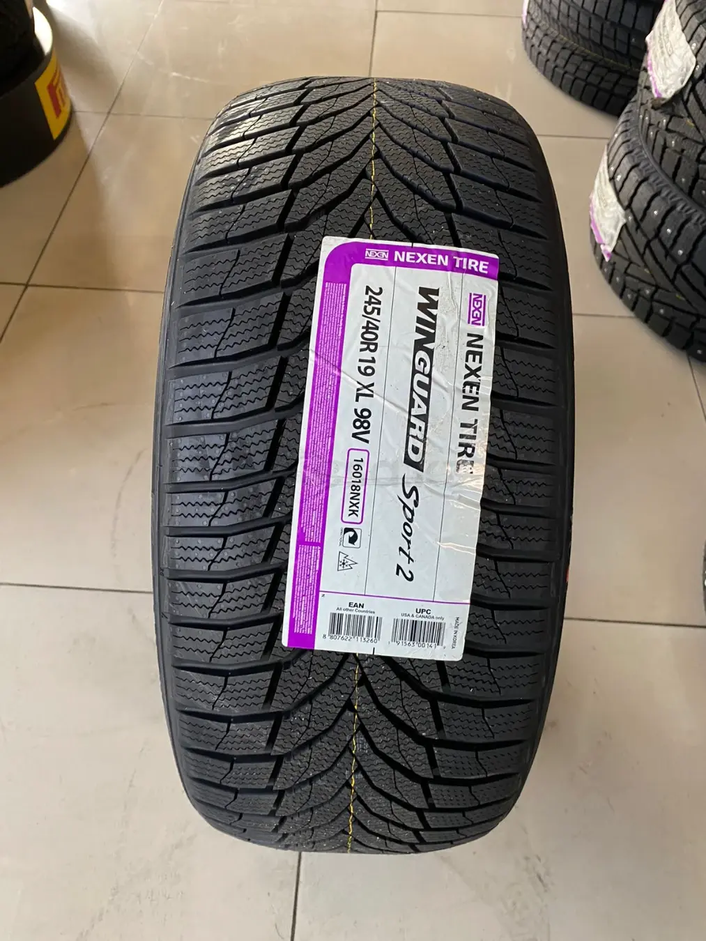 Зимняя шина без шипов 245/40R19 98V NEXEN WINGUARD SPORT 2/Зима ...