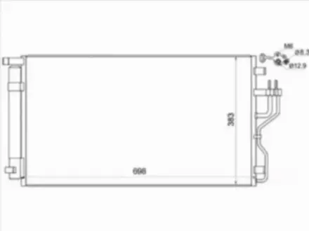 Радиатор кондиционера за 22 850 тг. в Караганда