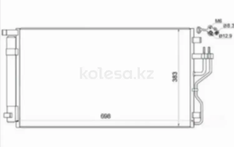 Радиатор кондиционера за 22 850 тг. в Караганда