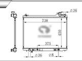 Радиатор основной Infiniti FX35for11 000 тг. в Алматы