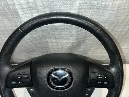 Руль на Mazda CX-7 рестайл оригинал из Японии за 80 000 тг. в Караганда – фото 3