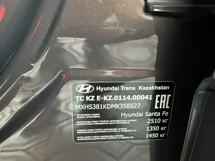 Hyundai Santa Fe 2021 года за 14 300 000 тг. в Алматы – фото 9