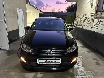 Volkswagen Polo 2018 года за 7 000 000 тг. в Шымкент – фото 2