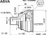 ШРУС наружный Audi 100 (91-94) за 15 000 тг. в Алматы – фото 2