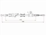 Трос ручного тормоза Левый за 5 800 тг. в Алматы