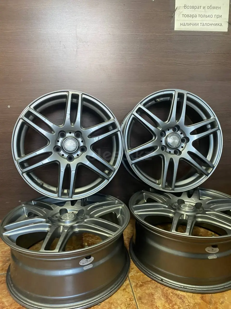 Диски титановые комплект Тойота R 16 ET38 6.5J (5x114.3) в Астане ...