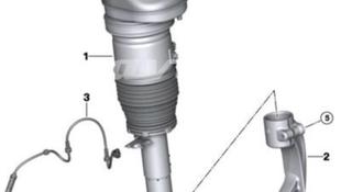Крепление амортизатора новый оригинал для бмв х7 g07 за 82 000 тг. в Алматы