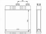 Радиатор отопителя салона за 9 650 тг. в Астана