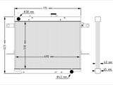 Радиатор алюминиевый Toyota Land Cruiser 100 2UZ 40мм AT AJS за 138 832 тг. в Алматы – фото 3