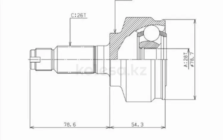 Шрус наружный, граната наружная за 21 900 тг. в Караганда