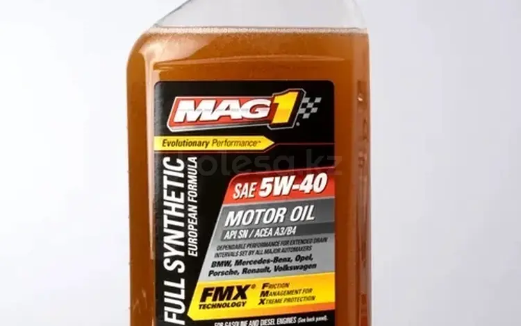 Моторное масло MAG 1 FULL SYNTHETIC 5W-40 Euro Formulaүшін4 200 тг. в Алматы