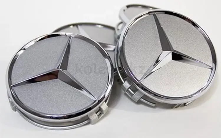 Заглушки эмблемы в диски колпачки Mercedes-Benz серебро глянец за 44 000 тг. в Алматы