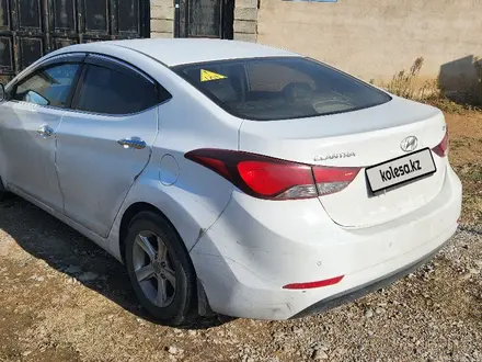 Hyundai Elantra 2015 года за 5 700 000 тг. в Шымкент – фото 6