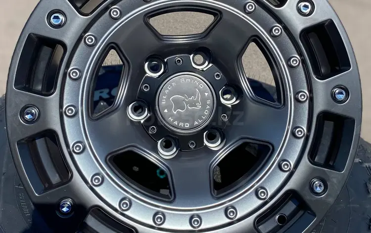 Диски R17 9J 6x139, 7 ET0 ЦО110 Matt grey + BLACK lip за 340 000 тг. в Алматы