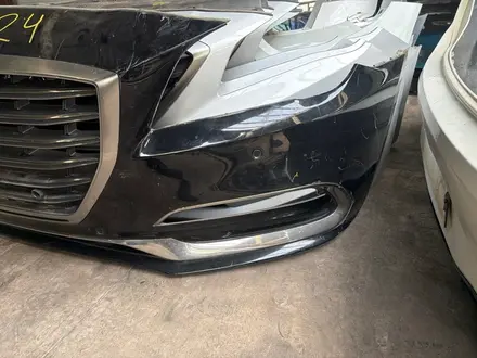 Оригинал б/у бампер сборе на Genesis G80 2016 перед за 300 000 тг. в Астана – фото 3