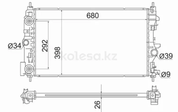 Радиатор Двигателя за 24 250 тг. в Шымкент