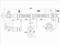 Шланг тормозной перед (Правыйfor3 350 тг. в Шымкент