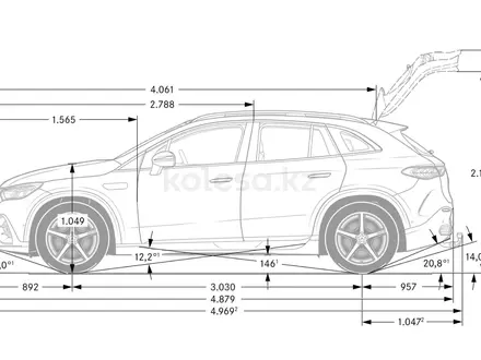 Mercedes-Benz EQE SUV 2025 года за 67 709 000 тг. в Алматы – фото 14