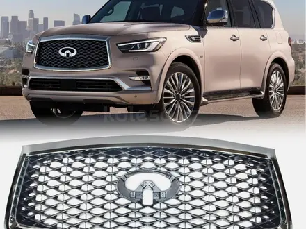 Решетка с камерой в сборе Infiniti QX80 2019-2022 за 190 000 тг. в Алматы – фото 2