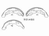 Колодки тормозные барабанные задние за 6 250 тг. в Астана