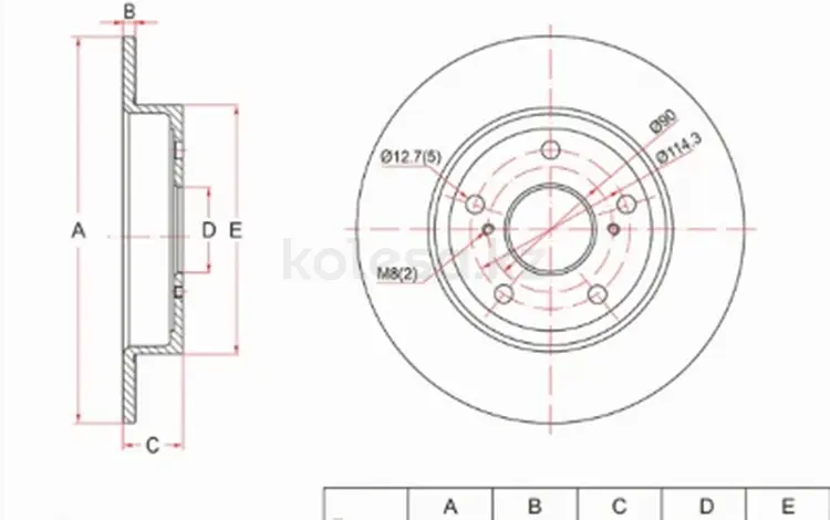 Диск тормозной задfor10 850 тг. в Павлодар