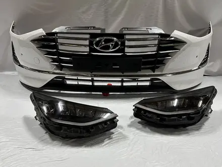 Передний бампер Hyundai Sonata DN8 — оригинал за 10 000 тг. в Усть-Каменогорск – фото 3